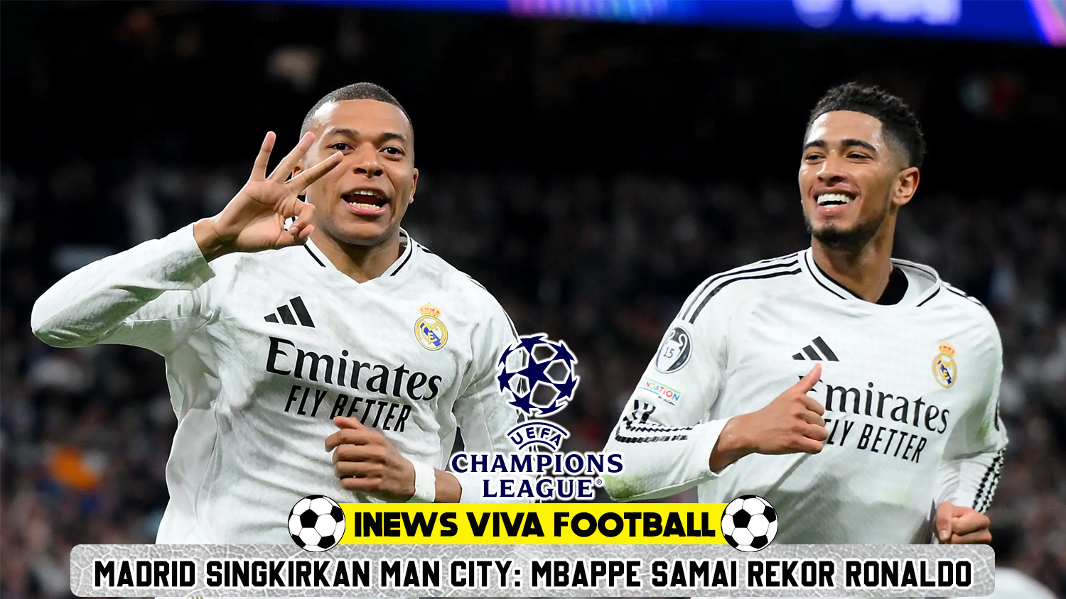 Madrid Singkirkan Man City: Mbappe Samai Rekor Ronaldo