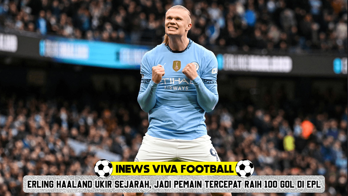 Erling Haaland Ukir Sejarah: Pemain Tercepat Raih 100 Kontribusi Gol di Premier League