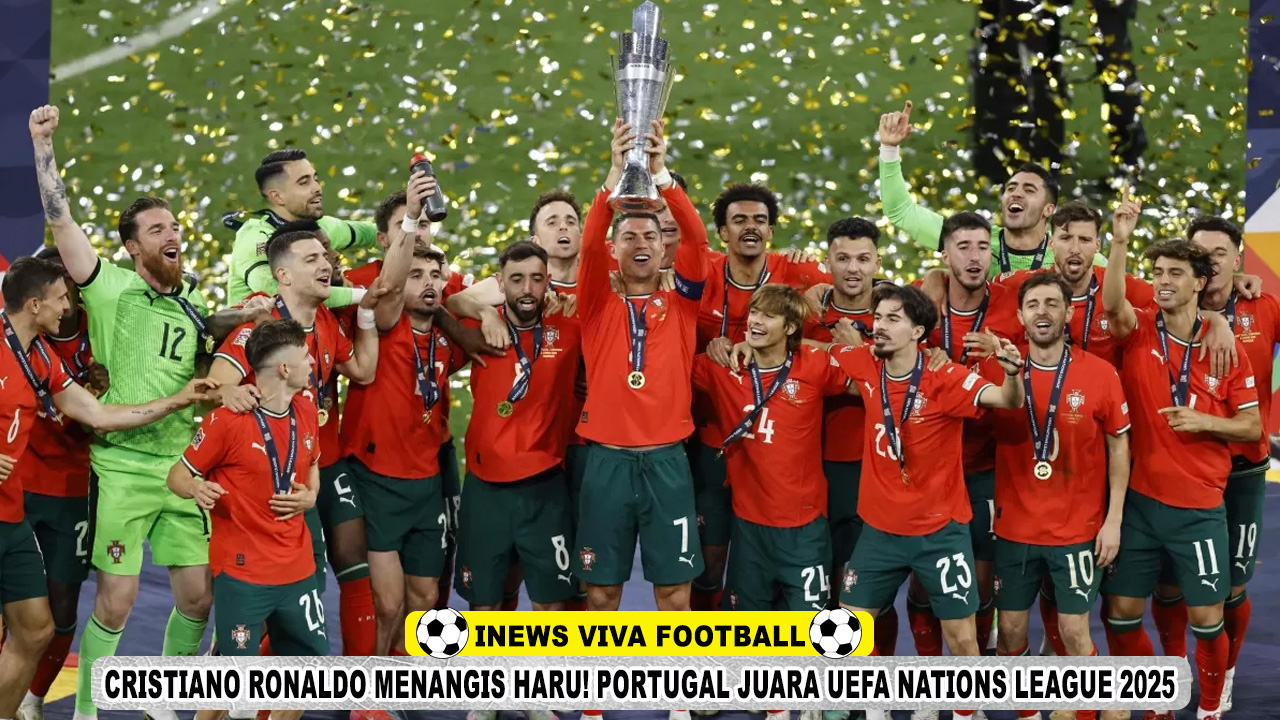 Cristiano Ronaldo Menangis Haru! Portugal Juara UEFA Nations League 2025 Usai Tumbangkan Spanyol Lewat Adu Penalti