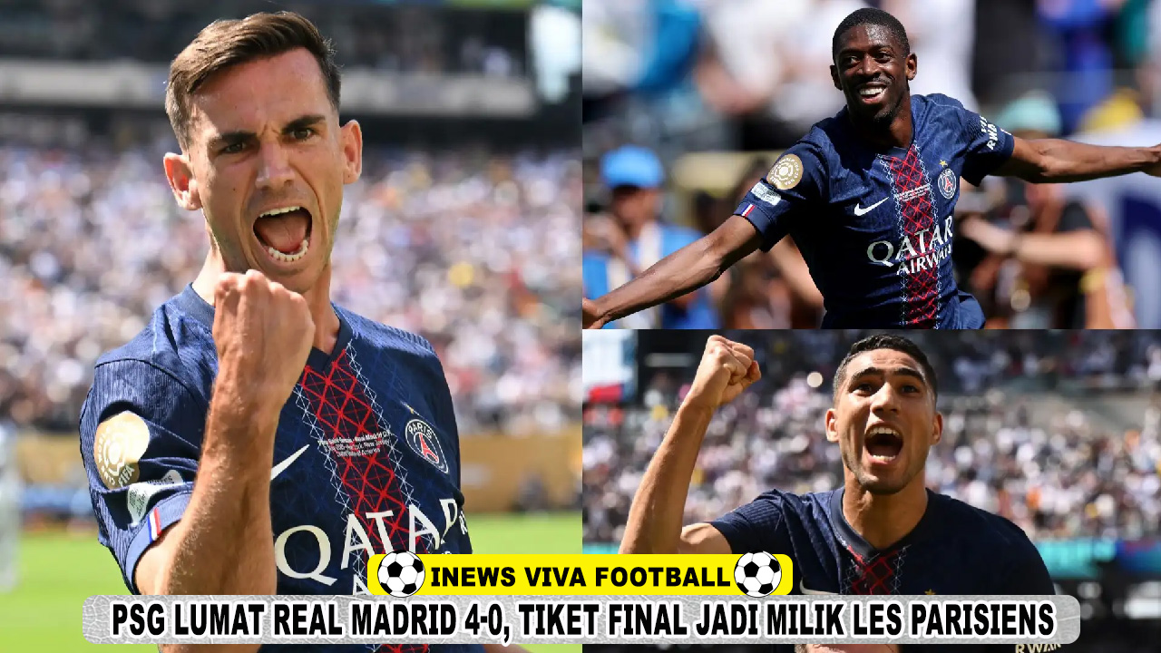 PSG Lumat Real Madrid 4-0, Tiket Final Piala Dunia Antarklub 2025 Jadi Milik Les Parisiens