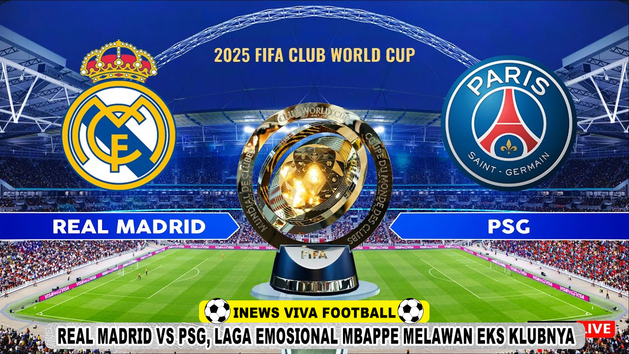 Real Madrid vs PSG di Semifinal Piala Dunia Antarklub 2025: Mbappe Hadapi Eks Klub